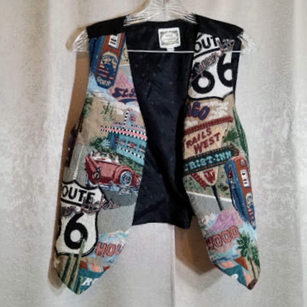 VTG Simply Irresistible Route 66 vest Large L